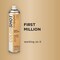 COLORSHOT Metallic Spray Paint First Million (Gold Metallic) 9 oz. 6 Pack